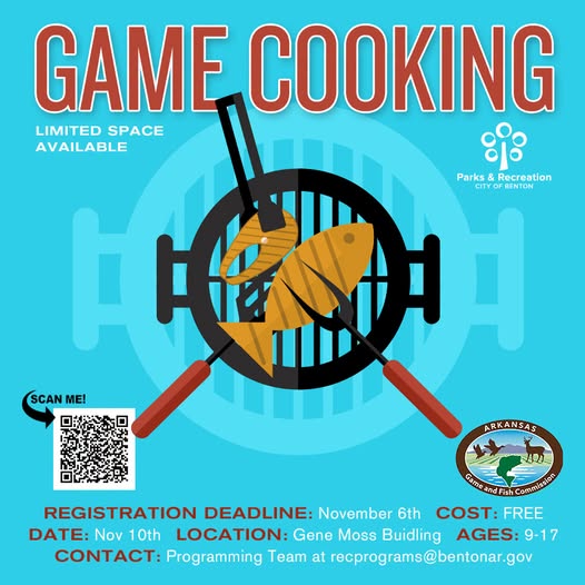 2026 Game cooking class- flyer